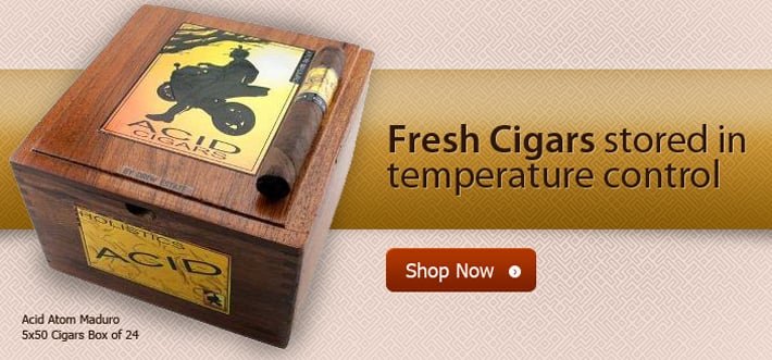 Temperature controlled cigars